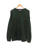 チャップス CHAPS RALPH LAUREN オーバーサイズセーター ニット ヘリンボーン M 緑 グリーン /JS ■ECE006