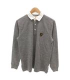 ブルックスブラザーズ BROOKS BROTHERS RED FLEECE 美品 ポロシャツ XS グレー 長袖 ロゴパッチ /SJ ■ECG006