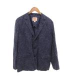 ブルックスブラザーズ BROOKS BROTHERS Red Fleece 美品 テーラードジャケット ペイズリー柄 3B リネン  M 青 ブルー  /MX