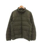 ユニクロ UNIQLO ウルトラライトダウン ダウンジャケット L カーキ スタンドカラー ジップアップ ナイロン /NU ■ECF006