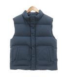 ギャップ GAP ダウンベスト ジャケット XL スタンドカラー ジップアップ スナップボタン 青 ブルー /KB ■ECF006