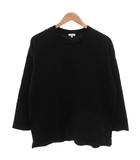 B&Y ユナイテッドアローズ BEAUTY&YOUTH ビューティー&ユース Tシャツ 七分袖 S 黒 ブラック 無地 ラウンドネック /NX ■ECF006