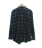 チャップス CHAPS シャツ L 緑 グリーン チェック柄 ボタンダウンカラー 長袖 /SC ■ECG006
