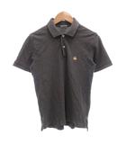 ブルックスブラザーズ BROOKS BROTHERS SLIM FIT ポロシャツ 半袖 ロゴ刺繍 鹿の子 XS グレー /GV ■ECG006