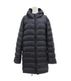 ユニクロ UNIQLO ダウンコート キルティング XL 紺 ネイビー フード付き ハーフ丈 /SD ■ECF006