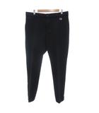 チャンピオン CHAMPION 美品 スラックス パンツ XL イージー ストレート ロゴ 裾ジップ 黒 ブラック /KB ■ECF006