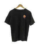 ルーカ RVCA Tシャツ M 黒 ブラック 半袖 ラウンドネック ロゴ プリント /IB ■ECF006