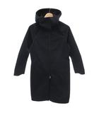デサント DESCENTE 2WAY ハードシェルコート レインコート フード付 M 撥水加工 ロング丈 紺 ネイビー /KB ■ECF006