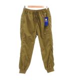 チャンピオン CHAMPION タグ付き ジョガーパンツ S カーキ ドローストリング ウエストゴム ジップポケット /ML ■ECF007