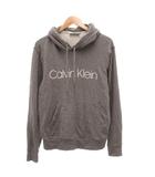 カルバンクライン CALVIN KLEIN パーカー L 灰色 グレー ロゴ フード /SC ■ECF007