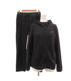 ナイキ NIKE ジャージセットアップ ジャケット パンツ S 黒 ブラック フード付き /SC ■ECF007