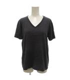 美品 Tシャツ カットソー 半袖 M Vネック グレー /KB ■ECG007