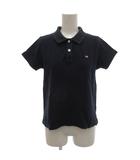 ポロジーンズ ラルフローレン POLO JEANS 美品 ポロシャツ 鹿の子 半袖 M ポロカラー ロゴ 紺 ネイビー /KB ■ECG007