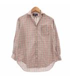 ラルフローレン RALPH LAUREN 美品 シャツ ブラウス 9 赤 レッド マルチカラー チェック柄 長袖 /SX ■ECG007