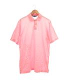 ポロゴルフ ラルフローレン POLO GOLF RALPH LAUREN ゴルフウェア ポロシャツ M ピンク ストライプ柄 半袖 /SX ■ECG007