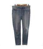 ラルフローレン RALPH LAUREN LAUREN JEANS デニムパンツ ジーンズ 4 イージー ストレッチ ダメージ加工 フェイクポケット アイスブルー /KB ■ECG007