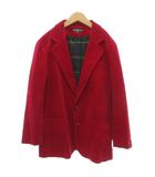 ラルフローレン RALPH LAUREN 美品 ヴィンテージ テーラードジャケット シングル コーデュロイ 160A 2B ノッチドラペル ピンク /KB ■ECG007