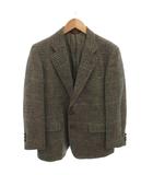 チャップス CHAPS by RALPH LAUREN テーラードジャケット ウール ベージュ シングルブレスト チェック柄 背抜き センターベント 長袖 PM1-BRAP-HA-4-0032 /TL ■ECG007