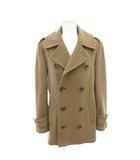 ラルフローレン RALPH LAUREN ピーコート カシミヤ混 9 ベージュ ダブルブレスト エポレット 無地 長袖 CORLSA2010 /TL ■ECG007