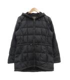 エルエルビーン L.L.BEAN ダウンコート フード ハーフ ミドル丈 ドローストリング キルティング S グレー /MG ■ECG007