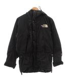 ザノースフェイス THE NORTH FACE 中綿コート ジップアップ ロゴ刺繍 GORE-TEX ショート M 黒 ブラック /FF ■ECG007