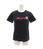 ナイキ NIKE Tシャツ M 黒 ブラック クルーネック 半袖 ロゴプリント /NL ■ECF007