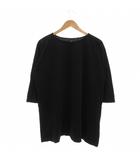 フォーティーファイブアールピーエム  45R 45rpm Tシャツ カットソー 0 黒 ブラック ラウンドネック 七分袖 /NU ■ECF007