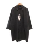 ユニクロ UNIQLO × ジェイダブリュー アンダーソン JW ANDERSON タグ付き ステンカラーコート ミドル丈 薄手 S 黒 ブラック /ML ■ECF007