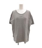 アヴィレックス AVIREX Tシャツ カットソー L グレー Vネック 半袖 リブ編み /BJ ■ECF007