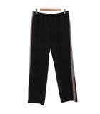 ユニクロ UNIQLO ボアフリースパンツ フルレングス サイドライン L 黒 ブラック グレー /ML ■ECF008