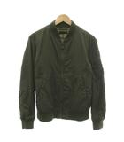 ユニクロ UNIQLO MA-1 フライトジャケット ユーティリティポケット ジップアップ ミリタリー M カーキ /OB ■ECF008