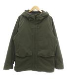 ユニクロ UNIQLO ダウンコート ハーフ丈 ジップアップ XL カーキ /ML ■ECF009
