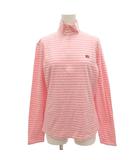 ポロジーンズ ラルフローレン POLO JEANS カットソー L ピンク ボーダー柄 ハーフジップ ハイネック 長袖 /BJ ■ECF009