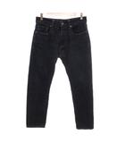 美品 デニムパンツ ジーンズ ストレートシルエット 31 紺 ネイビー /SJ ■ECF009