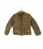 モンクレール MONCLER ダウンジャケット 長袖 ジップアップ ロゴ 116cm 茶 ブラウン ■GY19 /MQ
