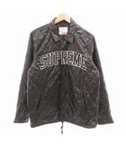 14AW キルテッドコーチジャケット アーチロゴ ナイロン M 黒 ブラック ■GY12 /TZ