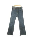 ラングラー WRANGLER 90s M1772-97 ヴィンテージ デニム パンツ ジーンズ ブーツカット フレア ウォッシュ加工 30 紺 ネイビー /AO2 ■GY12
