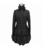 フォクシー FOXEY 美品 バブルダウンミニ ダウンコート ジャケット カシミヤ混 ひざ丈 38 グレー 28934 /FF ■GY19