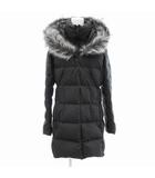 ザノースフェイス THE NORTH FACE ダウンコート ジャケット フェイクファー ロゴ M 黒 ブラック NJ1DK82B /JS ■GY19