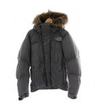ザノースフェイス THE NORTH FACE ポーラージャケット POLAR JACKET ダウンジャケット フード ファー リップストップ ベルクロ ロゴ S 灰 グレー ND91350 /MP ■GY01
