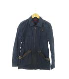  フェイ Fay ブルゾンジャケット ダブルジップ フェイクレイヤード ワンポイント ロゴ 紺 ネイビー /MN17 ■GY43