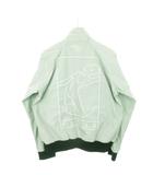  フューチャー FUTUR  ブルゾン ジャケット ジップアップ 刺繍 裏地メッシュ M 緑 ミントグリーン /AH6 ■GY43