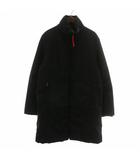 プラダスポーツ PRADA SPORT 中綿コート アウター ナイロン ロング ハイネック ジップアップ 48 L 黒 ブラック SGV294 /XZ ■GY19