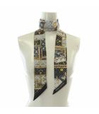 ルイヴィトン LOUIS VUITTON バンドー BB レッツ ゴー スカーフ 絹 シルク モノグラム トランク モチーフ 総柄 マルチカラー M76442 /XZ ■OH ■GY19