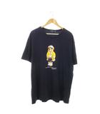 ポロ ラルフローレン POLO RALPH LAUREN ポロベア Tシャツ カットソー ラウンドネック 半袖 プリント ロゴ オーバーサイズ XL 紺 ネイビー /MN21 ■GY01