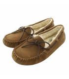 アグ UGG ダコタ Dakota モカシン スリッポン スエード ムートン ラウンドトゥ リボン ロゴ US6 23cm 茶色 ブラウン 1107949 /XZ ■GY03