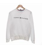 トミーヒルフィガー TOMMY HILFIGER トレーナー プルオーバー 裏起毛 ロゴ S 白 ホワイト /JS ■GY01