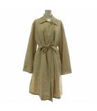 マックスマーラ MAX MARA 白タグ ステンカラーコート アウター ロング ベルト付き 40 L ベージュ /XZ ■GY19