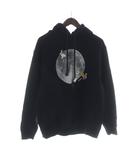 ロエベ LOEWE Relaxed fit hoodie パーカー プルオーバー フード ロゴ うさぎ 裏毛 プリント 黒 ブラック S359Y25X52 ■GY19 /MQ