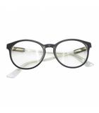 グッチ GUCCI めがね メガネ アイウェア 度あり GGロゴ 52□20-145 黒 ブラック ゴールドカラー /AE ■GY19